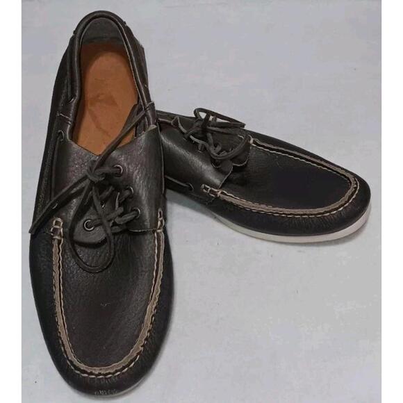 Frye Sully Boat Leather Loafers Mens Size 11.5 Bluesish Grey Gray Color